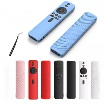 Силиконовый защитный чехол для Xiaomi 4K TV Stick/MiBox S Remote - пыленепроницаемый и устойчивый к падениям Size: 163mm*40mm чёрный