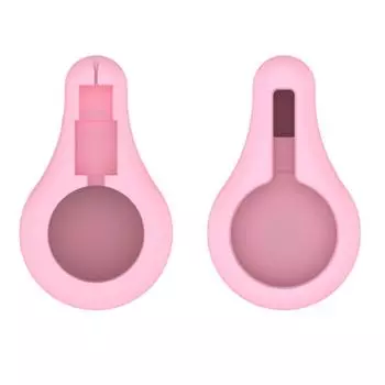 Силиконовый защитный чехол для зарядного устройства с устройством для сматывания шнура для зарядного устройства Oura Ring Gen3(розовый)