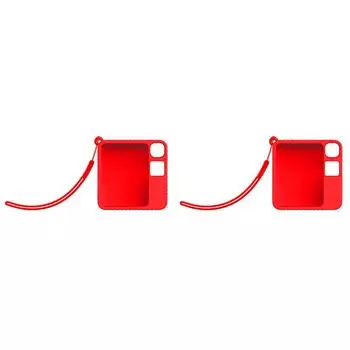 Силиконовый защитный чехол, мягкий чехол с защитой от падения для устройства Rabbit R1 AI(красный) #