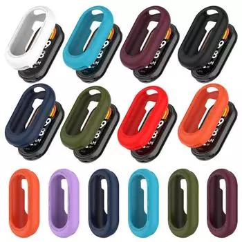 Силиконовый защитный чехол, простой в установке, чехол для часов с точными отверстиями и защитой от царапин для Xiaomi Mi Band 8 фиолетовый