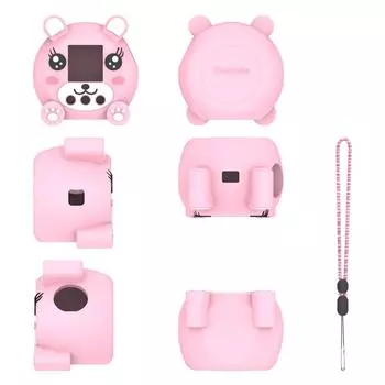 Силиконовый защитный чехол противоударный для интерактивной цифровой игрушки Punirunes (розовый)
