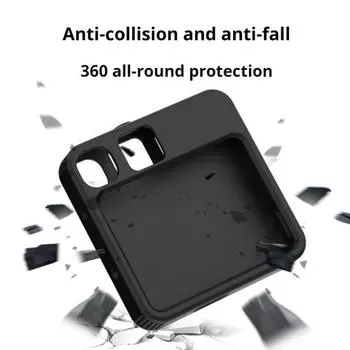 Силиконовый защитный чехол, противоударный, ударопрочный чехол с ремешком, простая установка бежевый