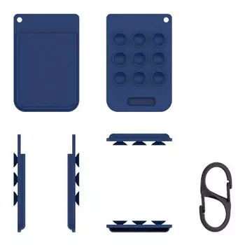 Силиконовый защитный чехол, противоударный защитный чехол для диктофона, устойчивый к царапинам, с карабином для диктофона PLAUD Note AI чёрный