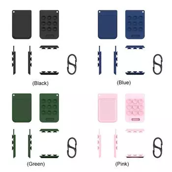 Силиконовый защитный чехол с карабином для чехла диктофона PLAUD Note AI чёрный