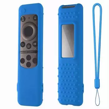 Силиконовый защитный чехол с подвесной веревкой, нетоксичный защитный чехол для пульта дистанционного управления телевизора, противоскользящий, моющийся защитный чехол для пульта дистанционного управления фиолетовый