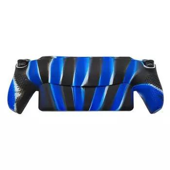 Силиконовый защитный чехол с противоскользящим покрытием для PS5 Portal(Камуфляж Синий) КДЕ