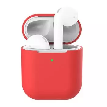 Силиконовый защитный чехол с защитой от потери для Apple AirPods 2 Зарядный чехол чёрный