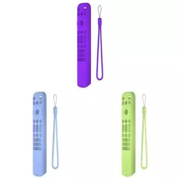 Силиконовый защитный чехол со шнурком для TCL RC813 RC902V RC923 (фиолетовый)