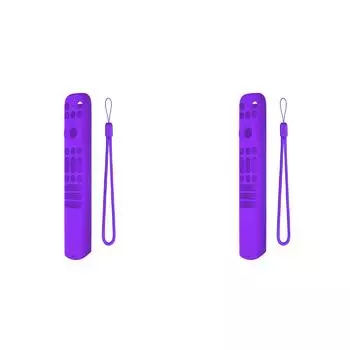 Силиконовый защитный чехол со шнурком для TCL RC813 RC902V RC923 (фиолетовый)