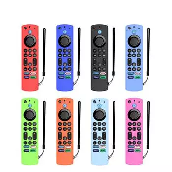 Силиконовый защитный чехол, совместимый с Amazon Fire Tv Omni Serise/fire Tv 4 Series TV Remote red