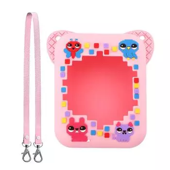 Силиконовый защитный чехол, совместимый с интерактивной игрушкой BITZEE Digital Pet (розовый)