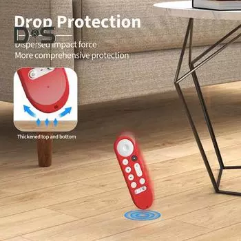 Силиконовый защитный чехол, ударопрочный, точный вырез, простая установка, пульт дистанционного управления, силиконовый чехол для Google TV Streamer мятный зеленый