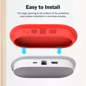 Силиконовый защитный чехол, ударопрочный, ударопрочный, простая установка, защита от падений, силиконовый чехол для консоли Google TV Streamer белый