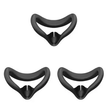 Силиконовый защитный чехол VR с защитой от пота для гарнитуры Meta Quest 3S VR (черный)