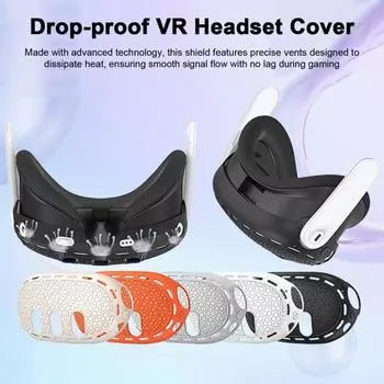 Силиконовый защитный чехол VR Shell, устойчивый к царапинам, ударопрочный, простая установка, защитный чехол для оранжевый