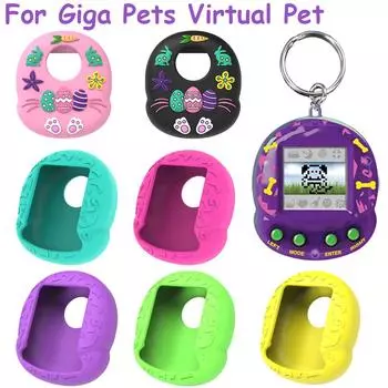 Силиконовый защитный чехол защитный чехол для Giga Pets Virtual Pet милый 3D мультяшный узор для Giga Pets Virtual Pet зелёный