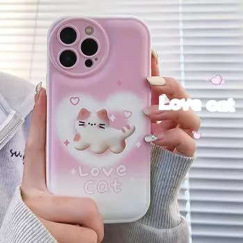 Силиконовый защитный чехол Zhitai Air Cushion для iPhone 15 Pro Max, 14 Pro, 13, XS, 8 - мультяшный дизайн iPhone 7 Plus/8 Plus