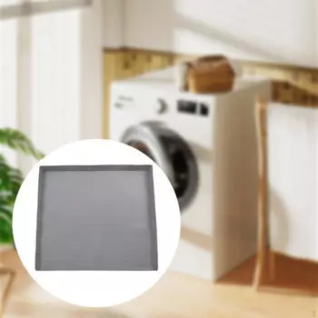 Силиконовый защитный коврик для стиральной машины 23,62 x23,62 Чехол для стиральной машины для ванной комнаты чёрный