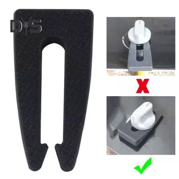 Силиконовый зажим для блокировки ручки газовой плиты, универсальный защитный чехол для ручки переключателя микроволновой печи, защитный зажим для ручки духовки, защищающий от детей серый