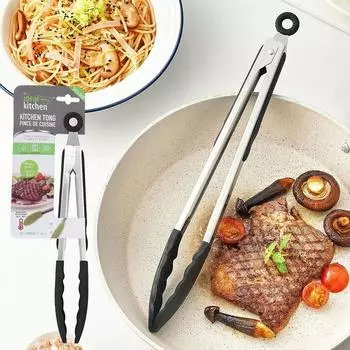 Силиконовый зажим для еды, кухонный зажим для барбекю, зажим для стейка, булочка на пару, зажим для хлеба, зажим для еды, зажим для барбекю 1pc чёрный