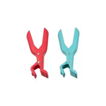 Силиконовый зажим для посуды Нескользящий зажим для тарелок Кухонные гаджеты Захват для горячих мисок Пароварка красный