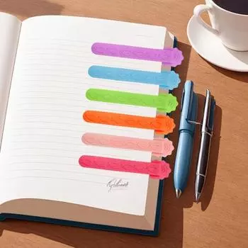 Силиконовый зажим для закладки Яркий цвет Компактный дизайн Портативный уникальный держатель для книжных страниц розовый