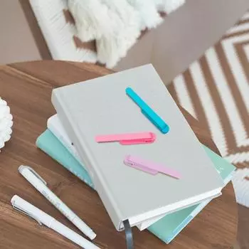 Силиконовый зажим для закладок, износостойкий, не выцветающий, многоразовый, креативный, канцелярский, разделитель страниц для блокнота, маркер для книги F