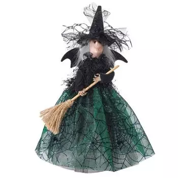 Silk Halloween Witch Doll Witch Haunted House Doll Unique Ghost Festival