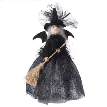 Silk Halloween Witch Doll Witch Haunted House Doll Unique Ghost Festival