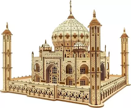 SILK ROAD 3D 3D головоломка DIY деревянная головоломка Тадж-Махал со светодиодной подсветкой 416 шт. подарок для творчества игрушка развивающая игрушка для мальчиков девочек взрослых новогодний подарок