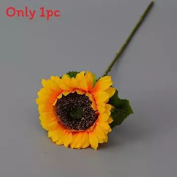 Silk Sunflower Artificial Flower Arrangement For Home Office Wedding Decor Sunflower