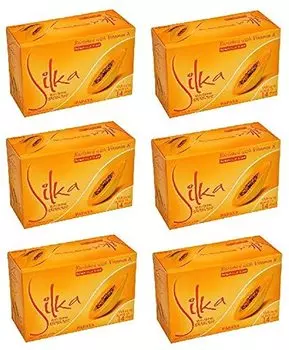 Silka Papaya Soap 135g of (Set 6)