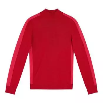 Silm Slim Looking Women s Knitwear Trendy round Neck High Elastic Sweater Golf Sports Clothing Luxury Easiest for Match Autumn Red S