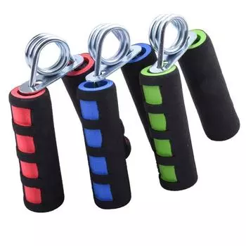 Силовая пружина для захвата руки, регулируемый тренажер для запястья, губка для захвата предплечья, упражнение для пальцев зелёный