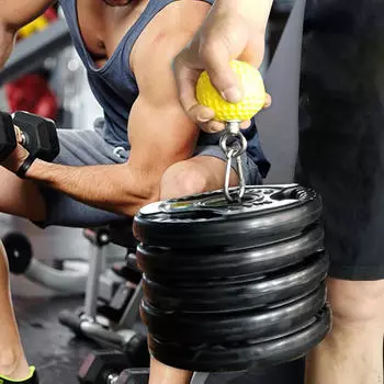 Силовая тренировка с захватом мяча и карабинами. Нескользящие мощные захваты для верха мяча. 72MM