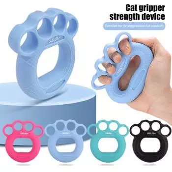 Силовое тренировочное кольцо с силиконовой рукояткой, противоскользящее кольцо для тренировки пальцев предплечья, портативное оборудование для реабилитации рук чёрный