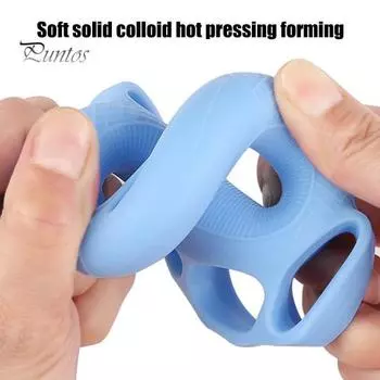 Силовое тренировочное кольцо с силиконовой рукояткой, противоскользящее кольцо для тренировки пальцев предплечья, портативное оборудование для реабилитации рук розы красного