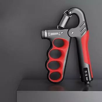 Силовой тренажер, 1 шт., регулируемый, 5–100 кг. (11–220 фунтов) Сопротивление, нескользящая конструкция стойки для укрепления мышц — подходит для всех уровней. красный