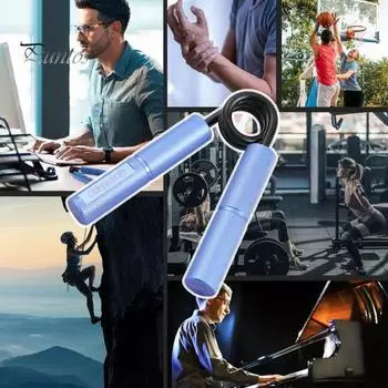 Силовой тренажер с металлической ручкой 50-300 фунтов для взрослых Силовой тренажер с ручным захватом Усилитель запястья предплечья Захват для рук Тренажер для восстановления после травм красный