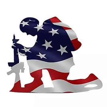 Силуэт солдата, украшения ко Дню независимости, садовое искусство для газона, украшение для дома на открытом воздухе