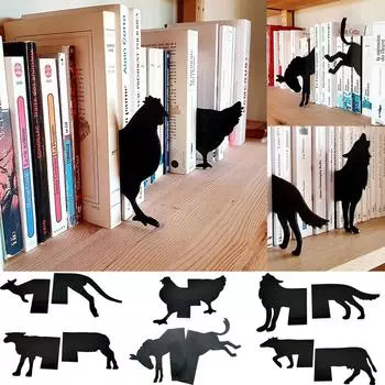 Силуэт животного, книжная библиотека, украшение, акриловый плагин, силуэт животного C