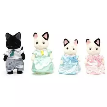 Silvani An Family Tuxedo Cat Family 5181, 1 комплектПопулярные корейские куклы и игрушки