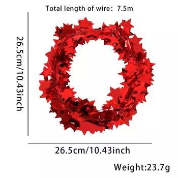 Silver Colorful Red Blue Star Wire Decoration Perfect For Christmas Valentines Day And More StyleA