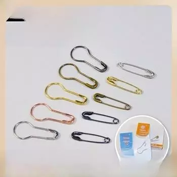 Silver Flower Gourd-Shaped Copper & Iron Pins - Security-Friendly for Crochet & Clothing Tags Gourd Pin - Silver, 1000/box, Iron