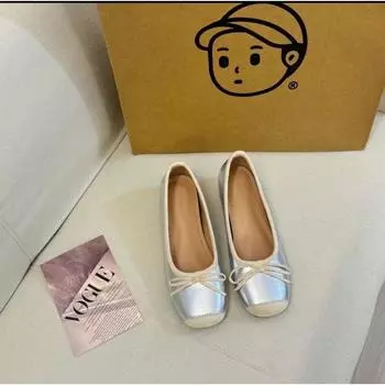 Silver inner height increase Mary Jane single shoes women s new small light mouth thick heel high heels 34