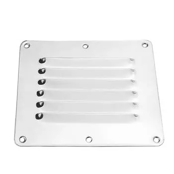 Silver Louvered Vent Cover Ventilation Covers Window Square Vents Flat Dryer Vent Cover Tube