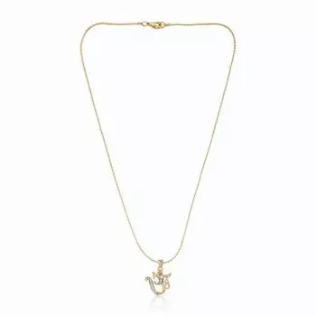 Silver Plated Om & ganesh Pendant