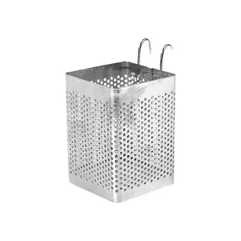 Silver Stainless Steel Chopstick Cage - Rust And Mold Resistant High Load-bearing Capacity Multifunctional Storage Rack