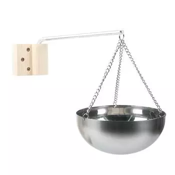 Silver Stainless Steel Sauna Aroma Bowl Elegant Set For Relaxation Sauna Stainless Steel Aroma Bowl