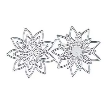 Silver Wide Application Flowers Cutting Dies Beautiful Card Designs Flowers Die Cuts Card Making